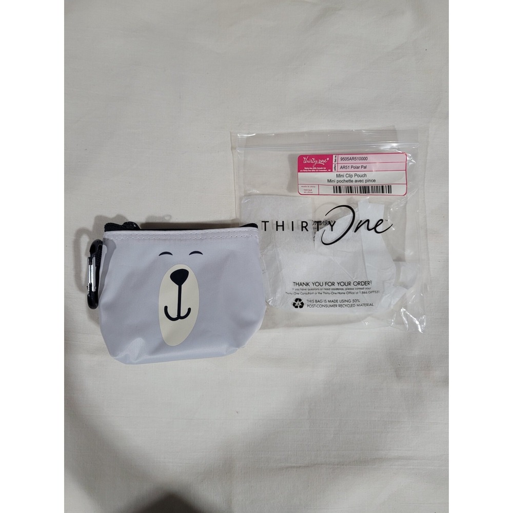 Thirty-one Mini Clip Pouch -POLAR PAL - NIP -Last One in Stock!